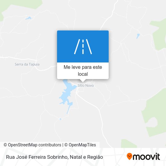 Rua José Ferreira Sobrinho mapa