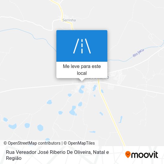 Rua Vereador José Riberio De Oliveira mapa