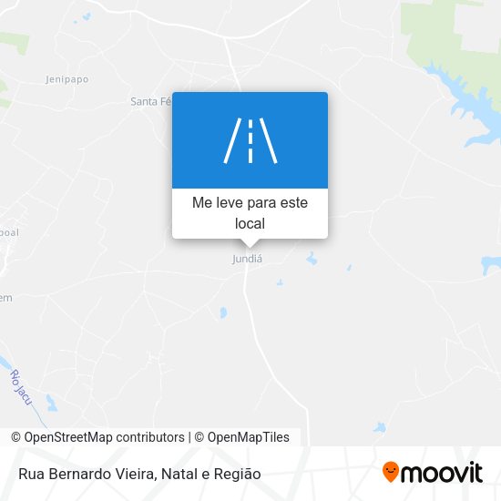 Rua Bernardo Vieira mapa