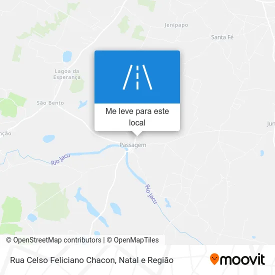 Rua Celso Feliciano Chacon mapa