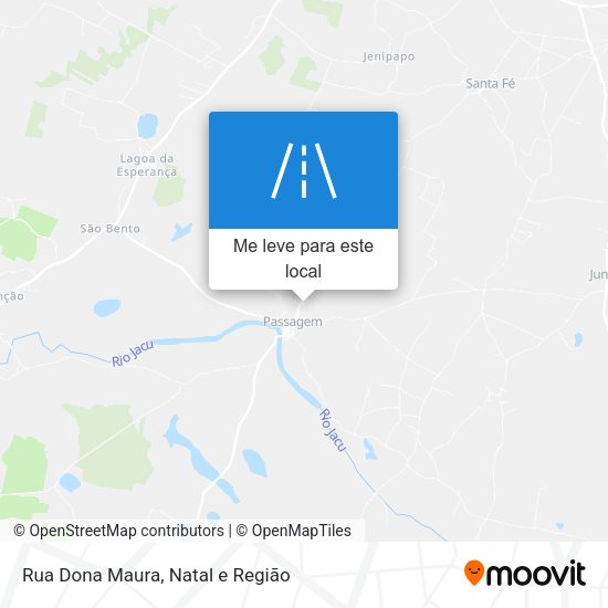 Rua Dona Maura mapa