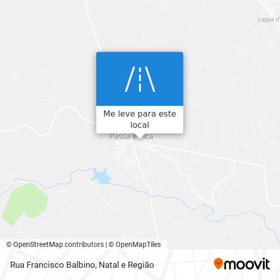 Rua Francisco Balbino mapa