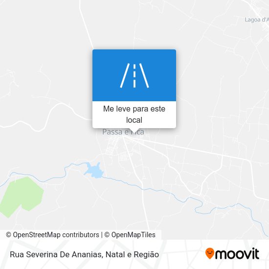 Rua Severina De Ananias mapa