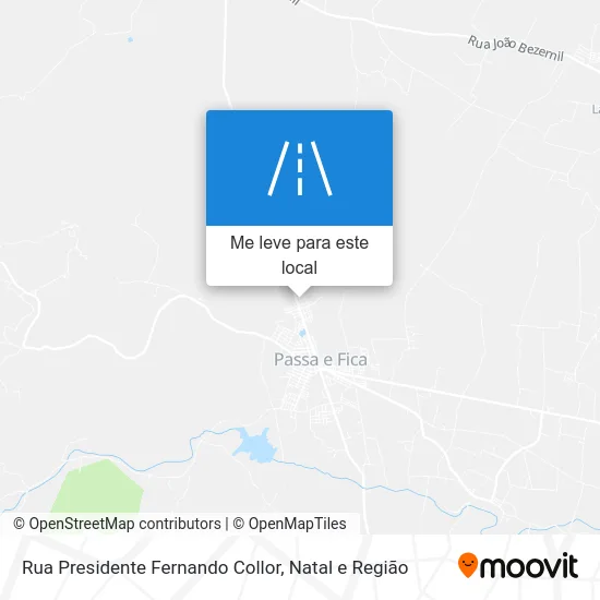 Rua Presidente Fernando Collor mapa