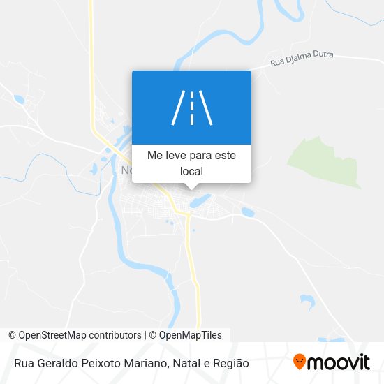 Rua Geraldo Peixoto Mariano mapa