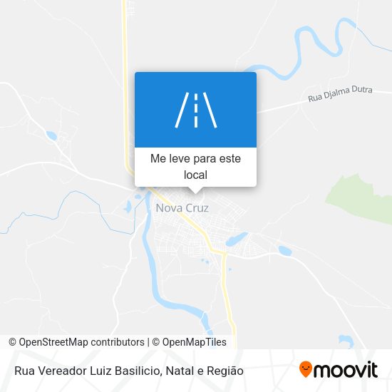 Rua Vereador Luiz Basilicio mapa