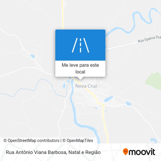 Rua Antônio Viana Barbosa mapa