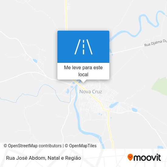 Rua José Abdom mapa