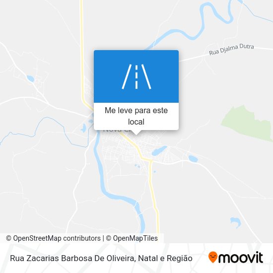Rua Zacarias Barbosa De Oliveira mapa