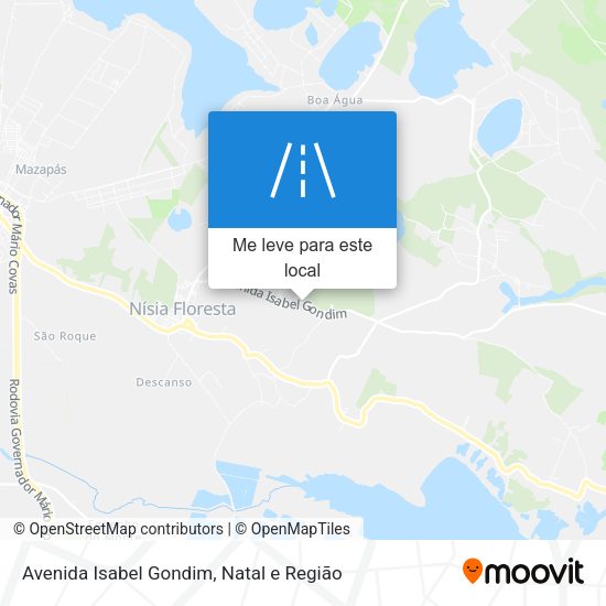 Avenida Isabel Gondim mapa