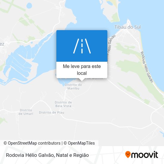 Rodovia Hélio Galvão mapa