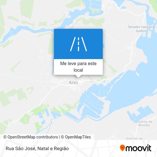 Rua São José mapa