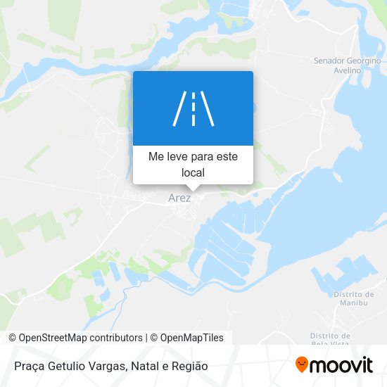 Praça Getulio Vargas mapa