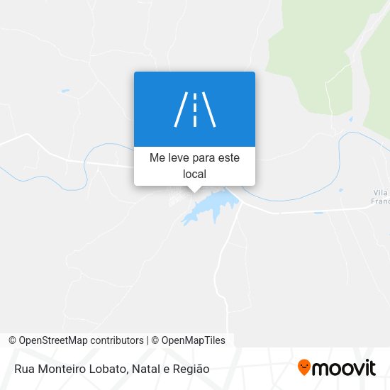 Rua Monteiro Lobato mapa