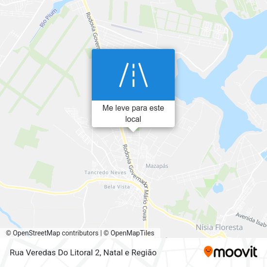 Rua Veredas Do Litoral 2 mapa