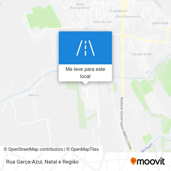 Rua Garça-Azul mapa