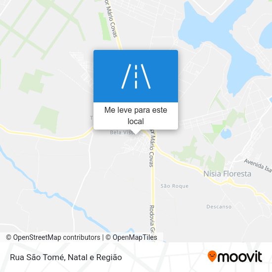 Rua São Tomé mapa