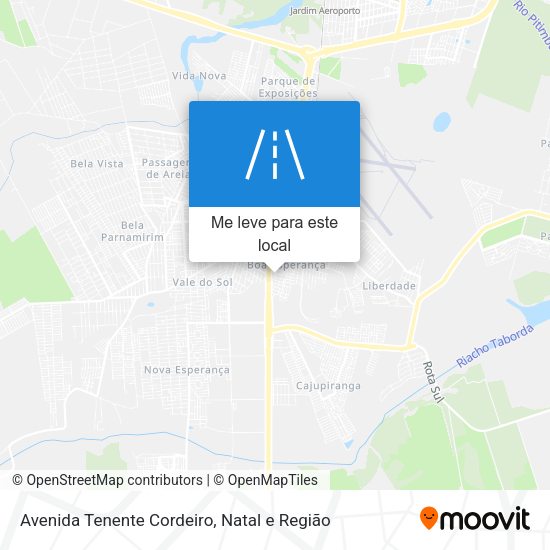 Avenida Tenente Cordeiro mapa