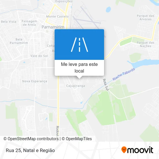 Rua 25 mapa