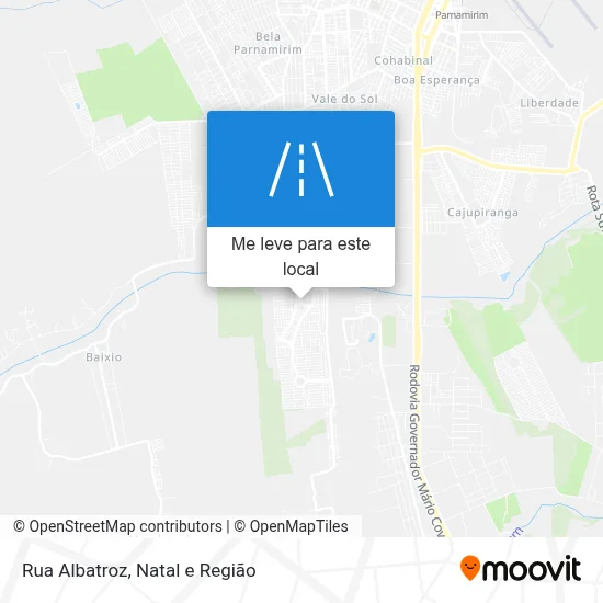 Rua Albatroz mapa