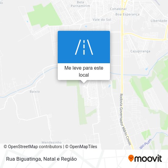Rua Biguatinga mapa