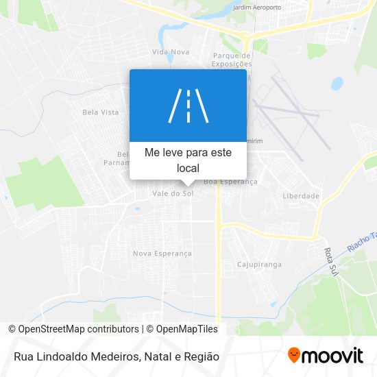 Rua Lindoaldo Medeiros mapa