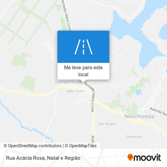 Rua Acácia Rosa mapa