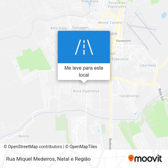 Rua Miquel Medeiros mapa