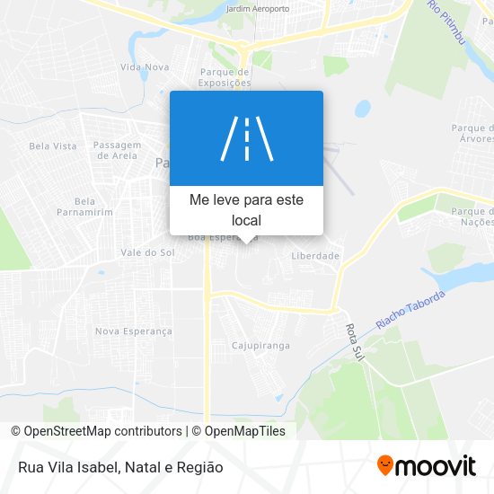 Rua Vila Isabel mapa