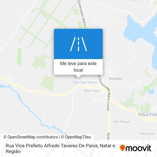 Rua Vice Prefeito Alfredo Tavares De Paiva mapa