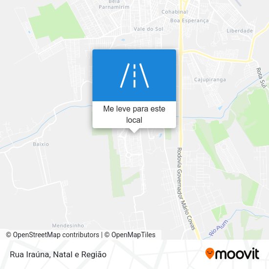 Rua Iraúna mapa