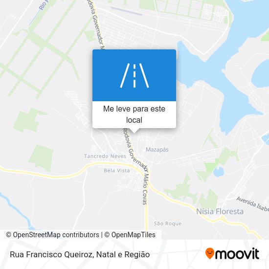 Rua Francisco Queiroz mapa