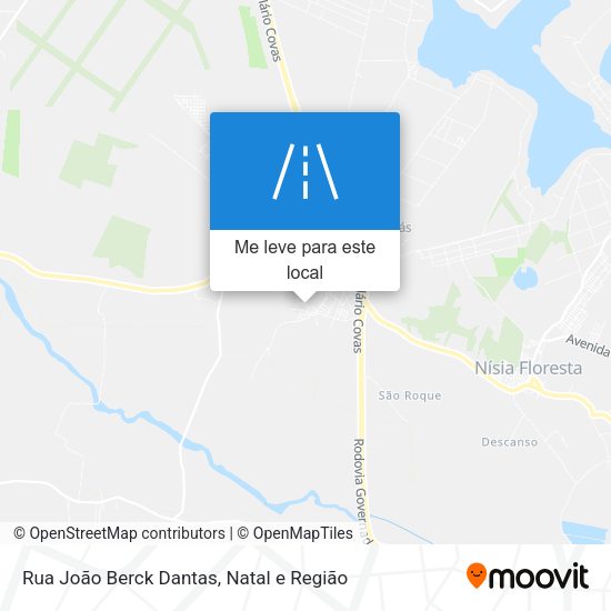 Rua João Berck Dantas mapa