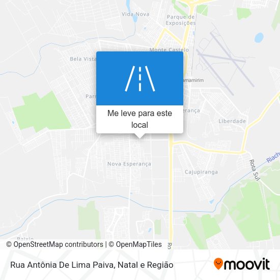 Rua Antônia De Lima Paiva mapa
