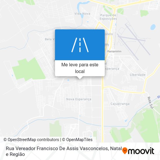 Rua Vereador Francisco De Assis Vasconcelos mapa