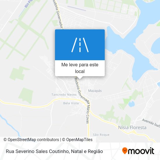 Rua Severino Sales Coutinho mapa