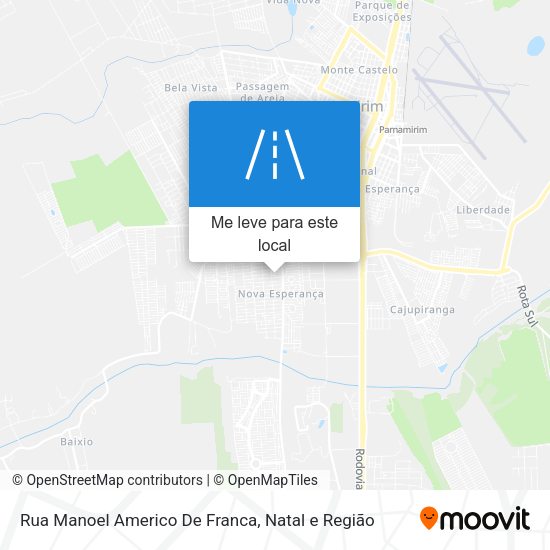Rua Manoel Americo De Franca mapa