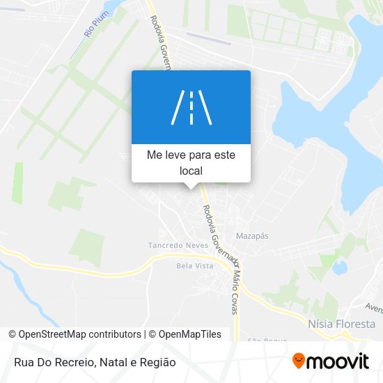 Rua Do Recreio mapa