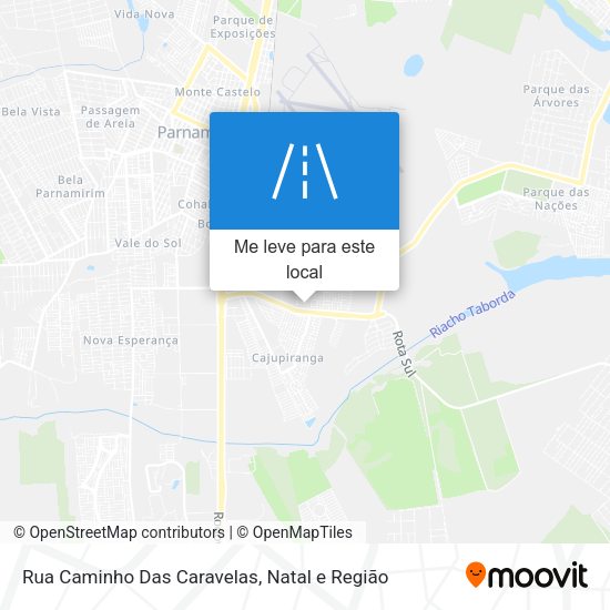 Rua Caminho Das Caravelas mapa