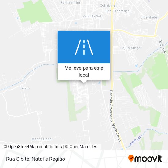 Rua Sibite mapa