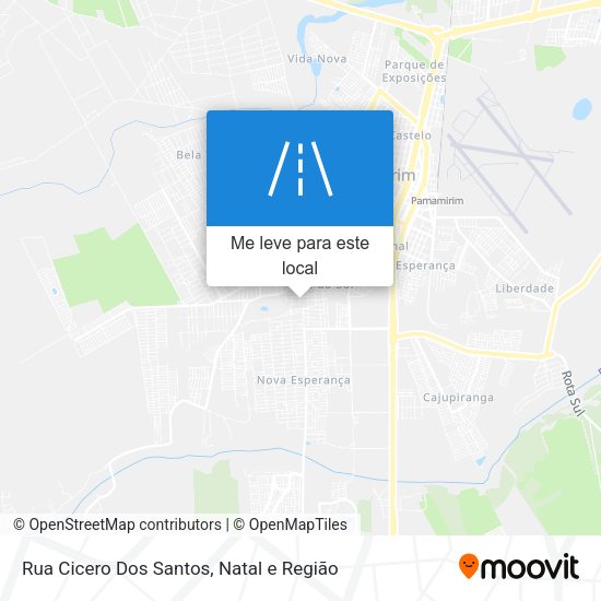 Rua Cicero Dos Santos mapa