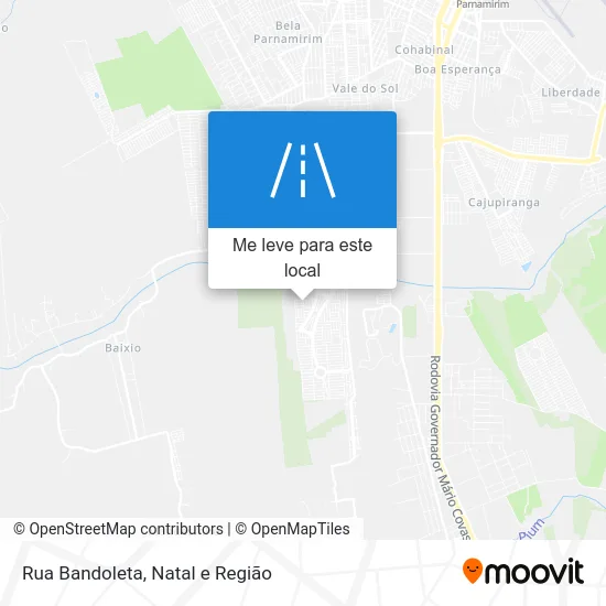 Rua Bandoleta mapa