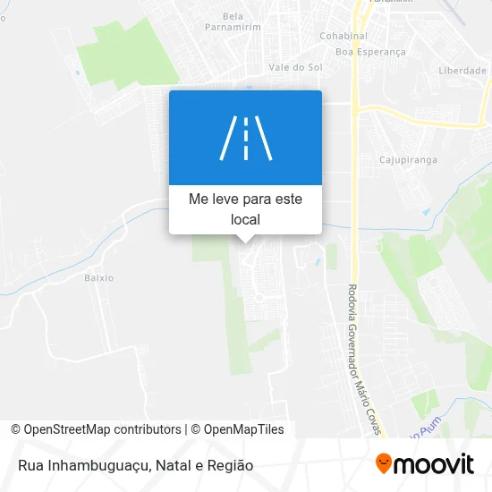 Rua Inhambuguaçu mapa
