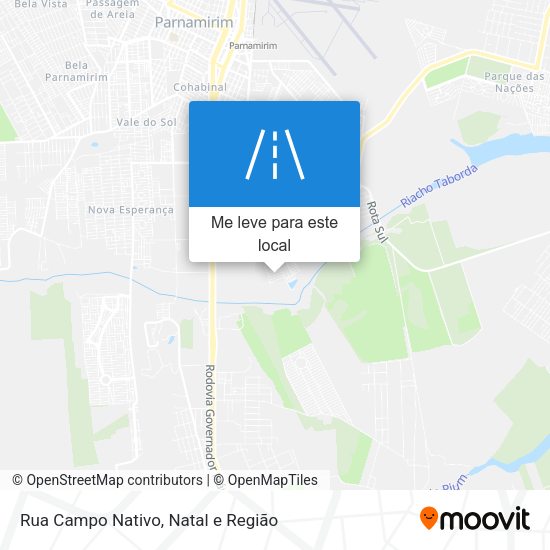 Rua Campo Nativo mapa