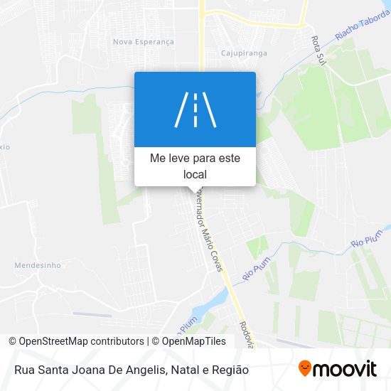 Rua Santa Joana De Angelis mapa