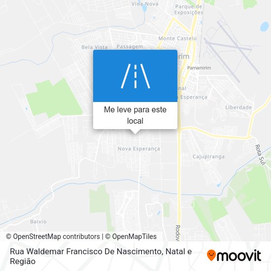 Rua Waldemar Francisco De Nascimento mapa