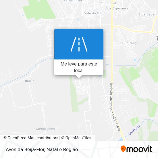 Avenida Beija-Flor mapa