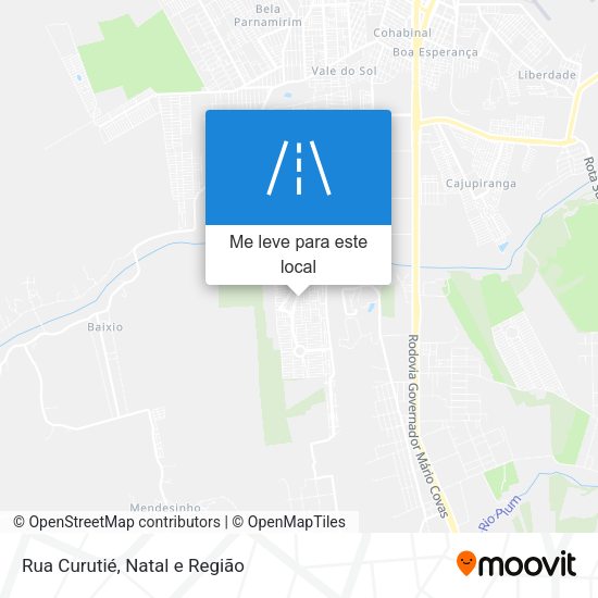 Rua Curutié mapa