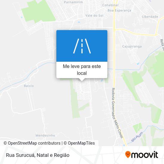 Rua Surucuá mapa