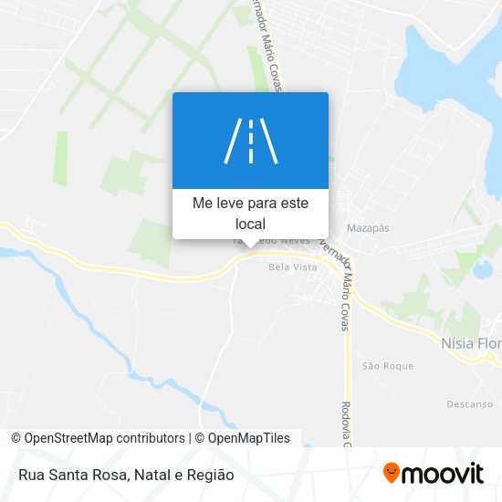 Rua Santa Rosa mapa
